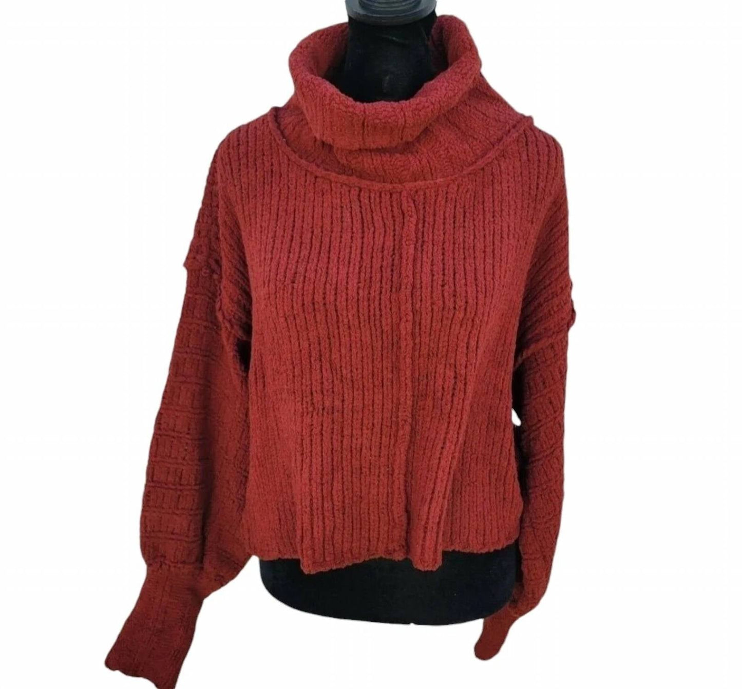 Free People - Knit Turtleneck Oversized Sweater