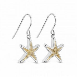 Dune Jewelry - Delicate Starfish Shaped Drop Earrings