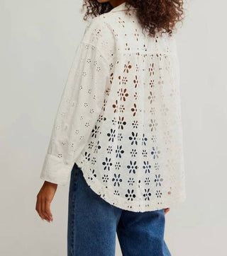 Free People - Mae Washed Eyelet Shirt