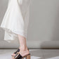 All Black - Women's Hi Elegante Buckle Heel