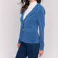Charlie B - Knit Corduroy Blazer With Hood