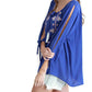 Entro - Embroidered Tassel Tie Top