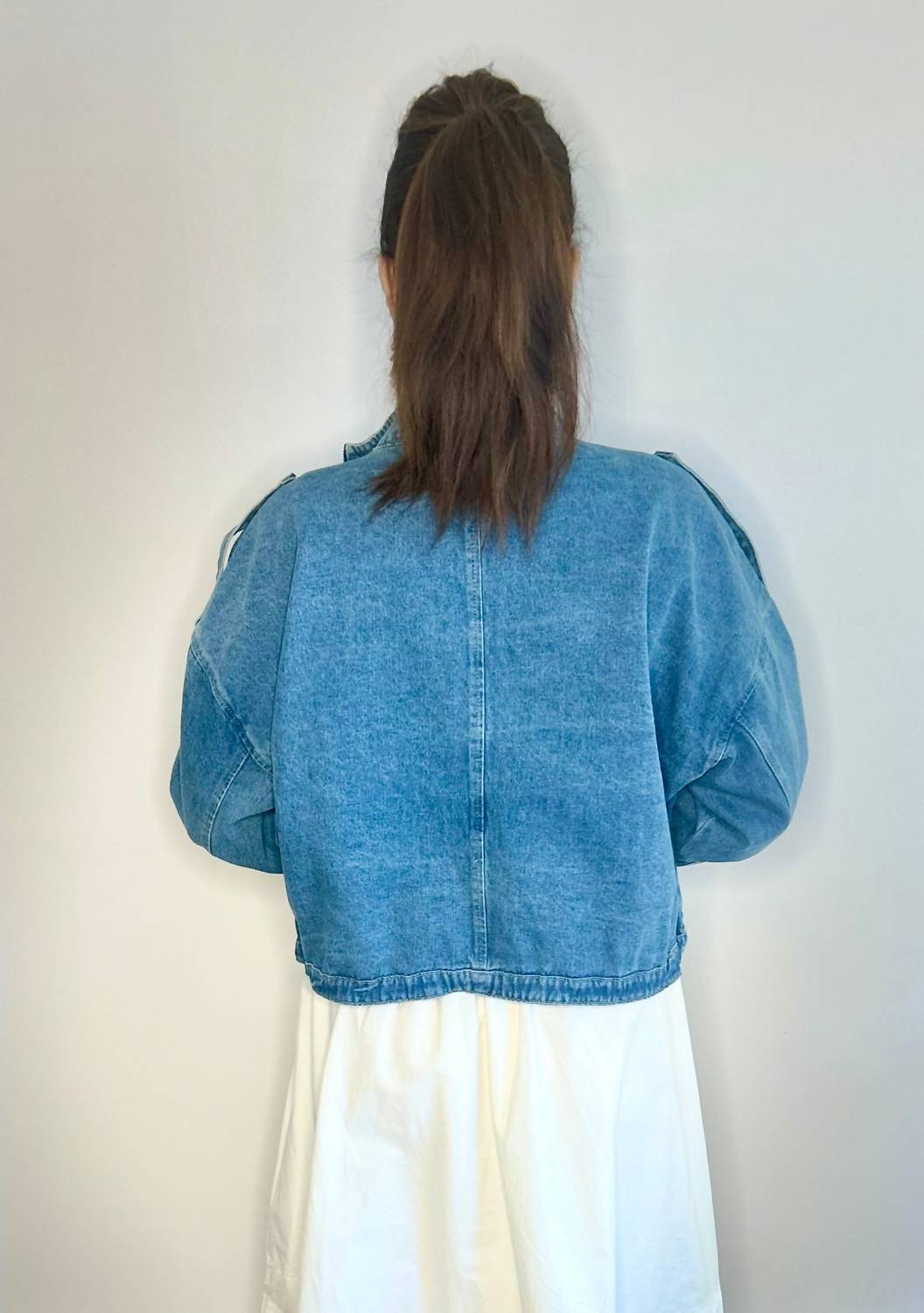 Veveret - Aviator Denim Utility Jacket