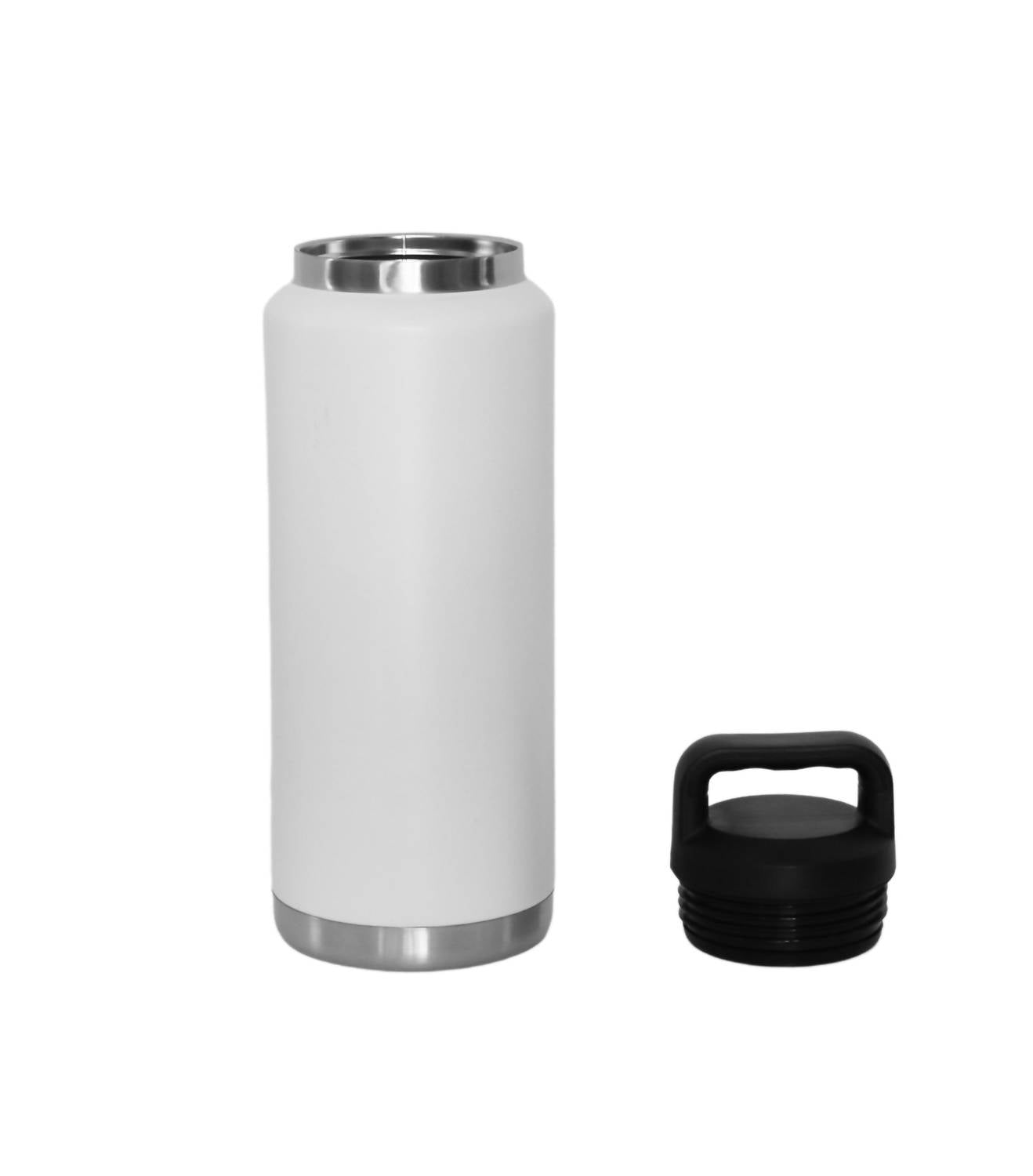 Creative Gifts International - Stainless Steel Twist-Off Cap Water Bottle