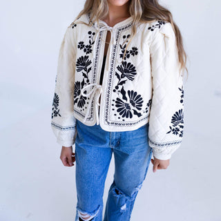Mable - Embroidered Quilted Jacket