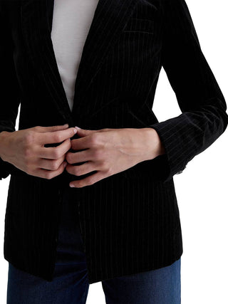Ag Jeans - Rue Pinstripe Velvet Blazer