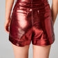Buddylove - Court High-waisted Metallic Shorts