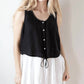 Bella Dahl - Sleeveless Tie Waist Button Down