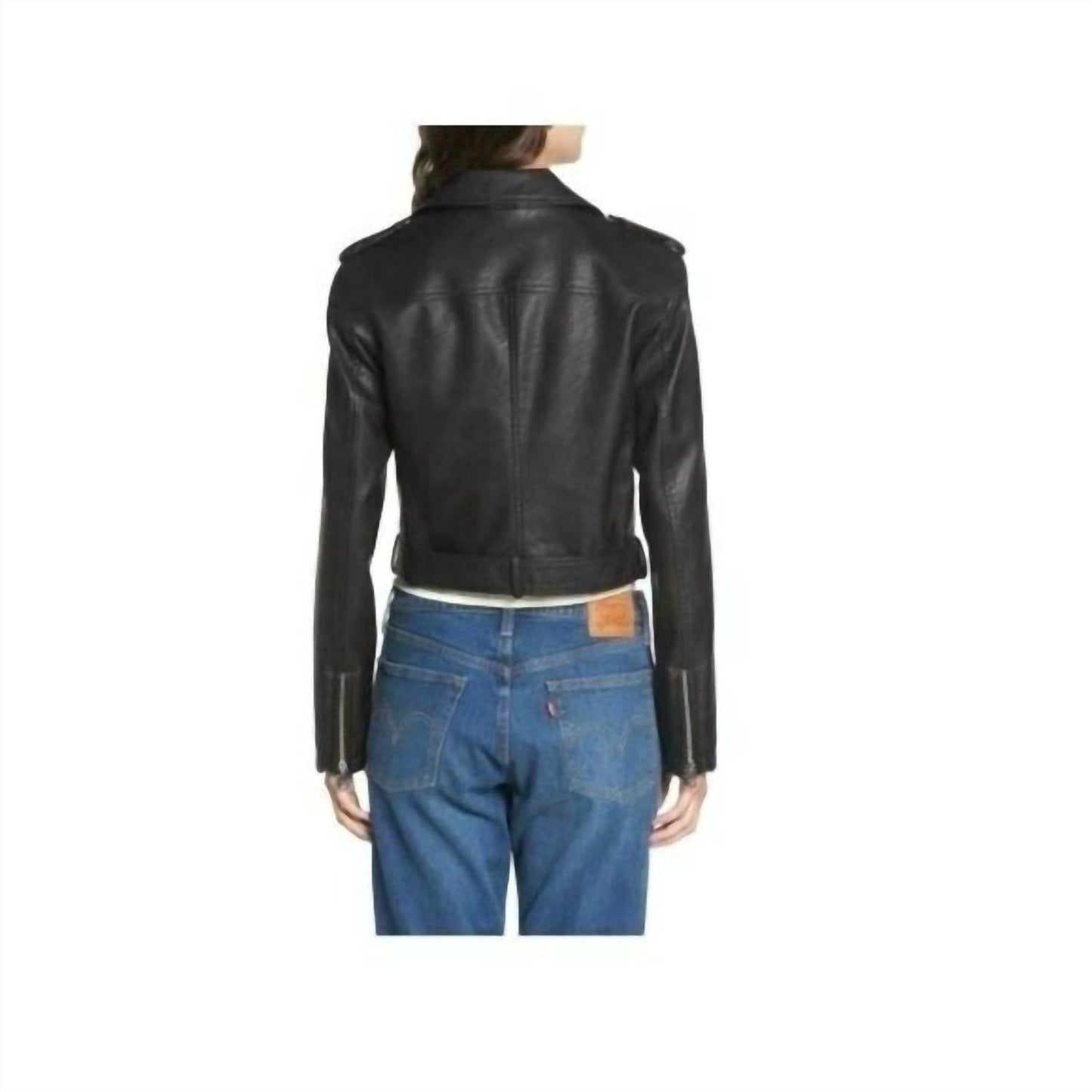 Levi'S - Faux Leather Belted Asymmetrical Motorcycle Jacket