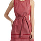 Cinq A Sept - Mindie Cotton Denim Tie-waist Mini Dress