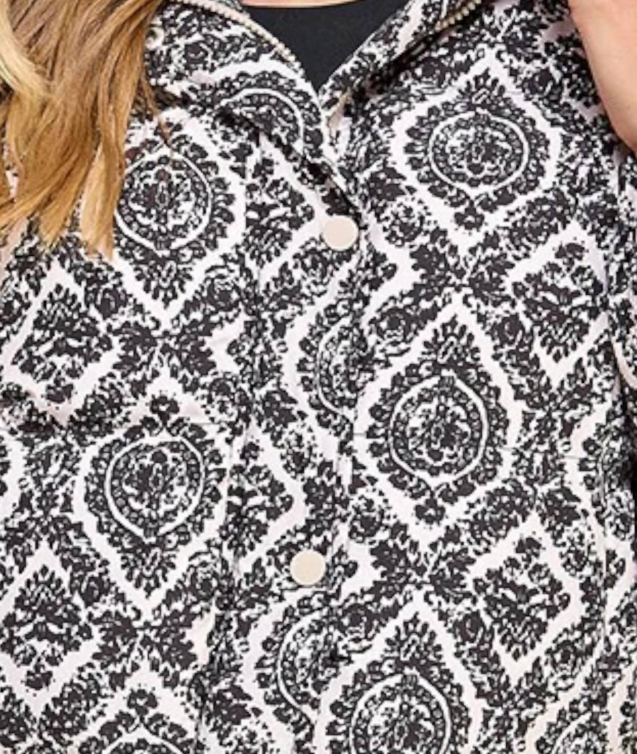 Pretty Follies - Palmer Paisley Long Sleeve Zip Jacket