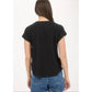Blu Pepper - Texas Black Ribbed Graphic Tee
