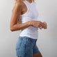Bobi - Shirred Crewneck Tank