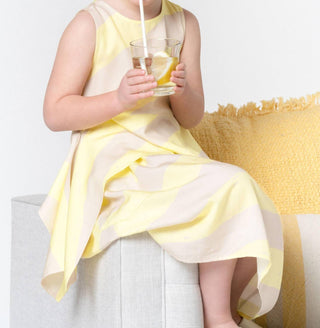 Omamimini - Girls' Sleeveless Peplum Top with Side Tails