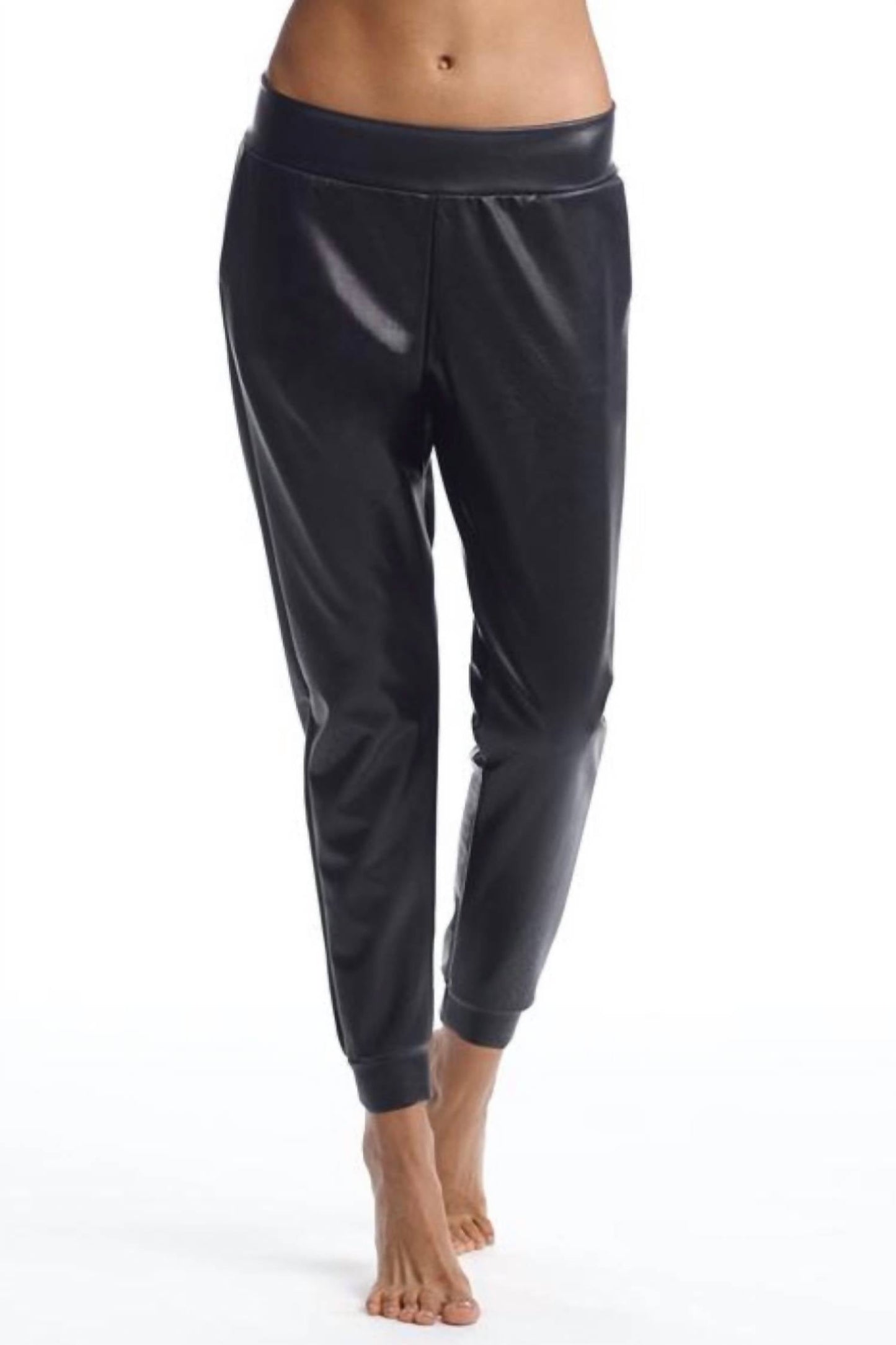 Commando - Faux Leather Pull-on Joggers