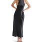 Steve Madden - Diane Racerback Satin Maxi Dress