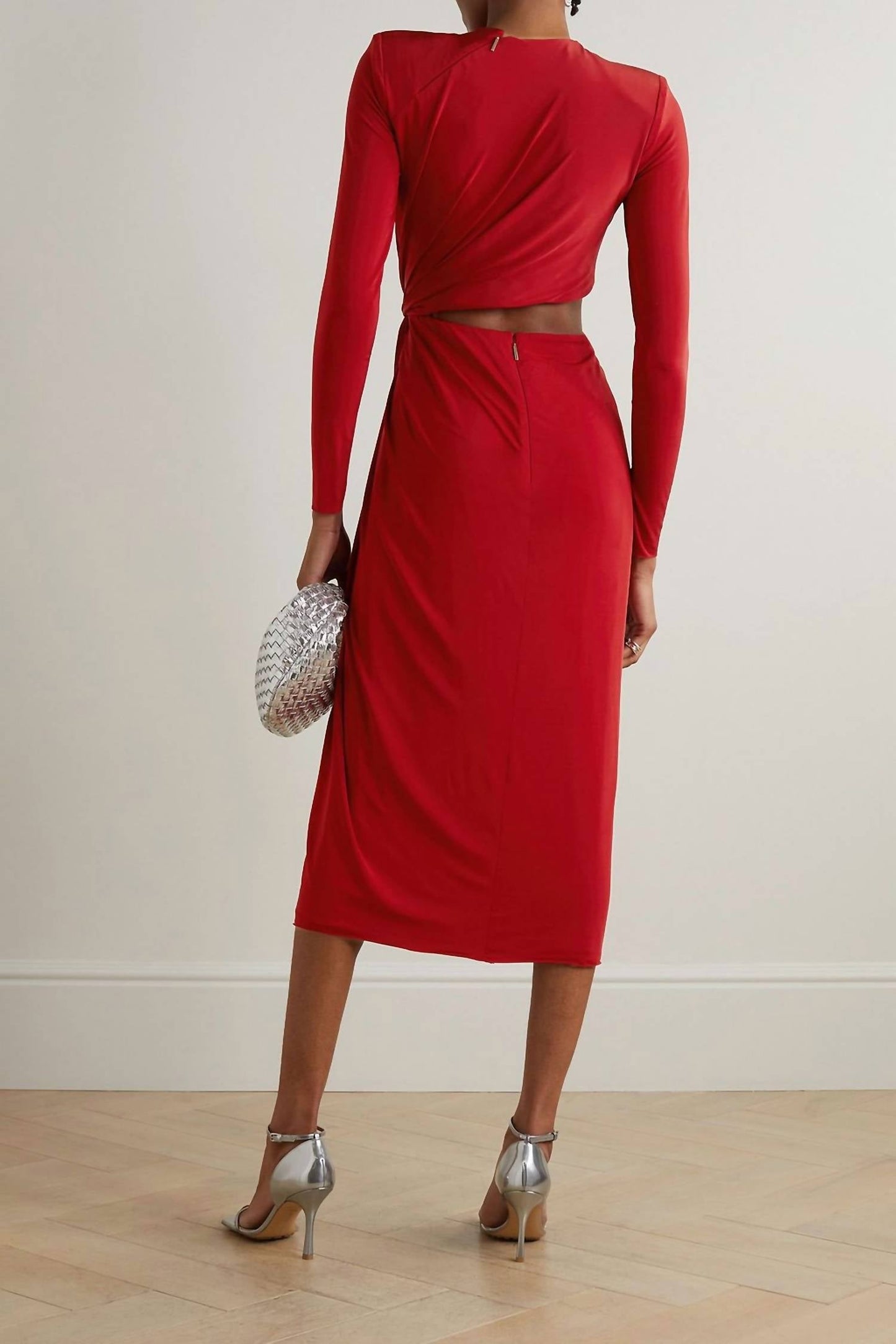 Jason Wu - Long Sleeve Jersey Dress With Cut Out Detail