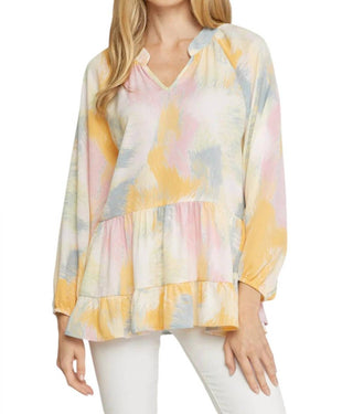 Entro - V-Neck Tiered Top