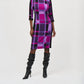 Joseph Ribkoff - Geometric Print 3/4 Sleeve Sheath Dress