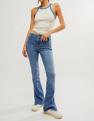 Free People - LEVEL UP SLIT BOOTCUT JEANS