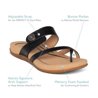 Aetrex - Women's Izzy Adjustable Slide Sandal