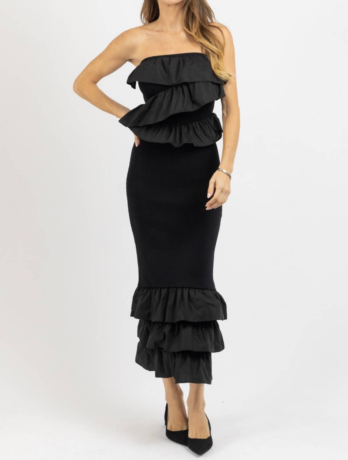 2.7 August Apparel - Mix It Maxi Dress