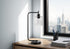 Lighting, Table Lamp, USB Port Included, Glass Shade, Modern - Black