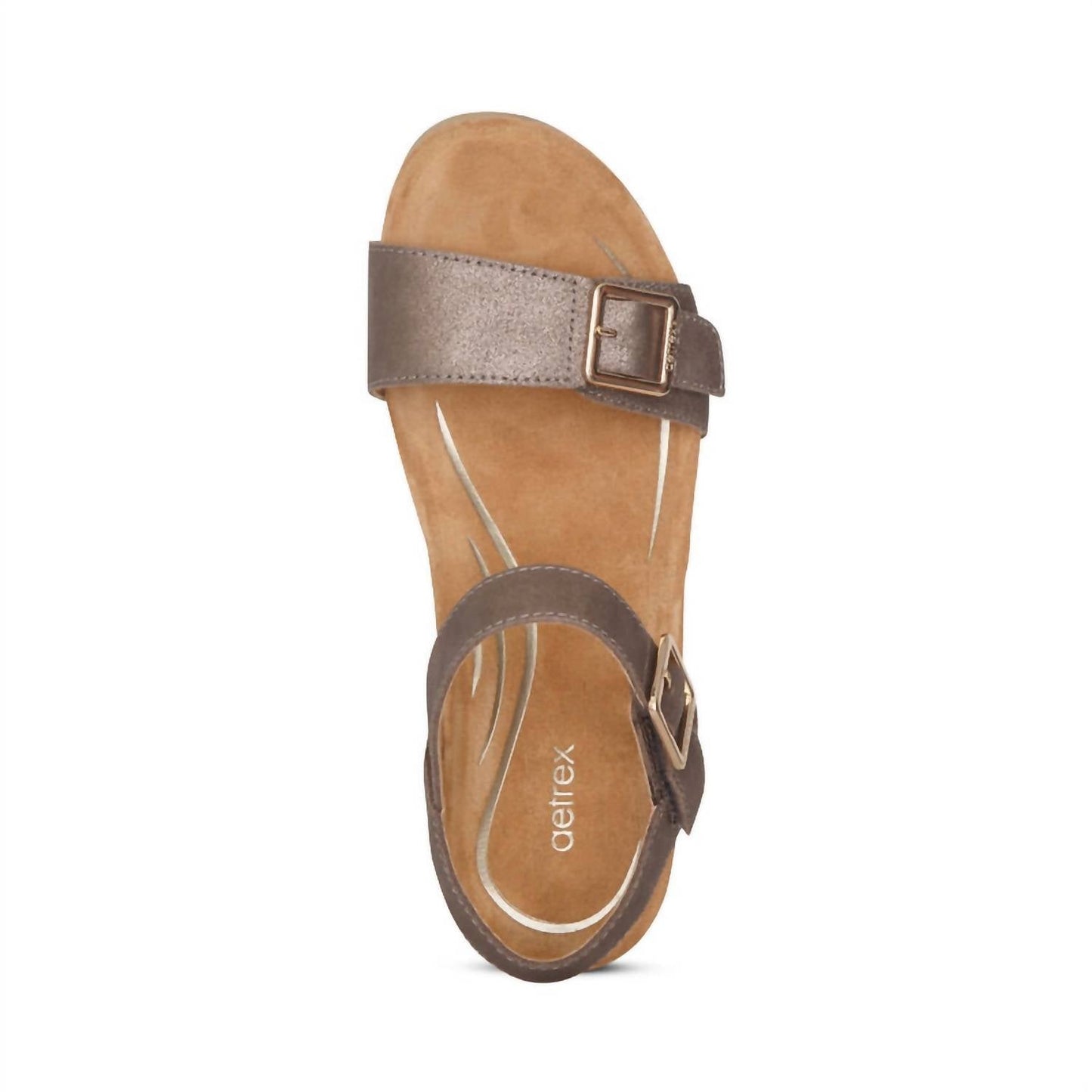 Aetrex - LEXA QUARTER STRAP WEDGE SANDAL