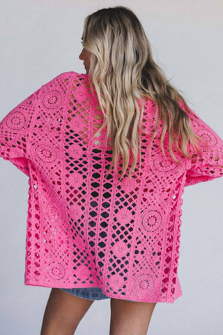 Pol - Crochet Button Down Sweater
