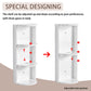 Bathroom Wall Mounted Storage Rack With Floating Design