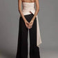 Hutch - Mylie Strapless Ruched Bow Wide-leg Jumpsuit