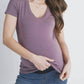 Hello Miz - Ruched Short Sleeve Maternity T-Shirt