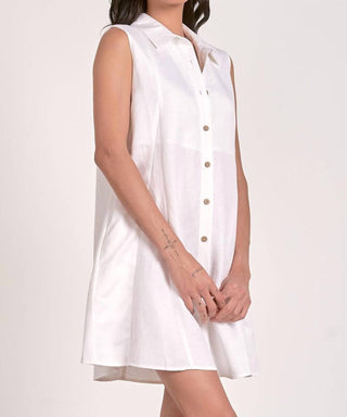 Elan - Collared Linen Dress
