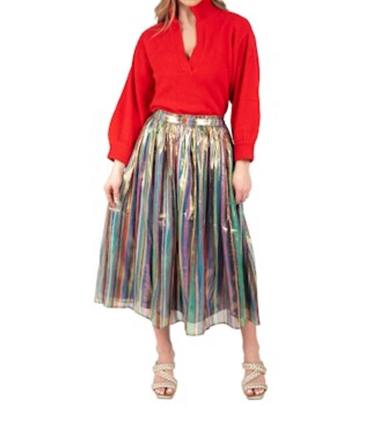 Emily Mccarthy - Pleated Midi Skirt