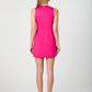 French Connection - Cotton Sateen Round Neck Mini Dress