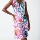 Joseph Ribkoff - Scribble Print Sheath Mini Dress