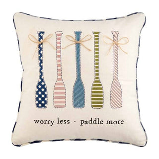 Mudpie - Worry Less Paddle More Pillow