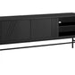 TV Stand, Modern Design Console, Media Entertainment Center, Storage Cabinet, Contemporary & Modern - Black