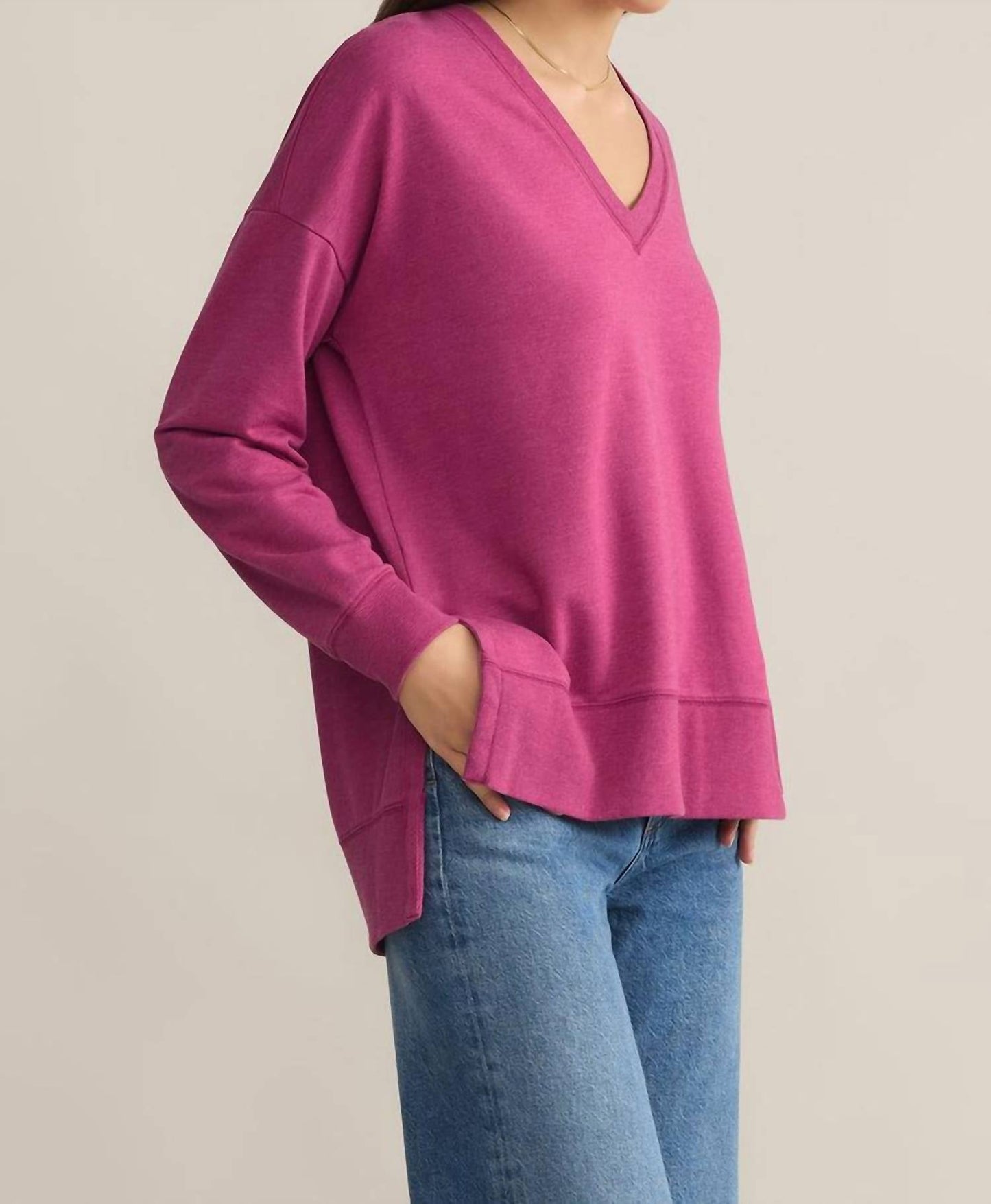 Z Supply - Modern V-neck Weekender Sweatshirt