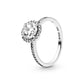 Pandora - Women's Round Sparkle Halo Ring