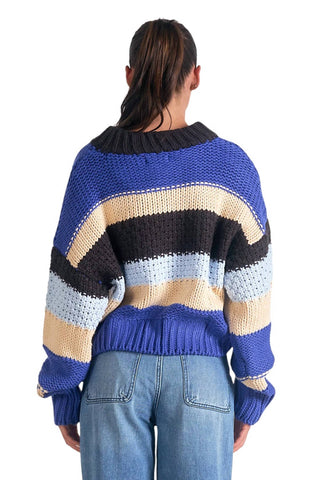 Elan - Stripe Crew Sweater