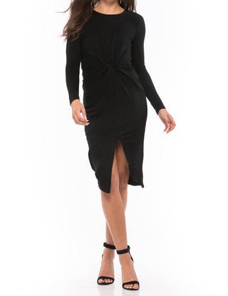 Kendall + Kylie - Knotted Long Sleeve Dress