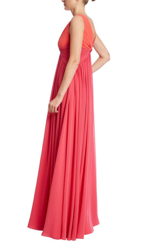 Badgley Mischka - TWO TONE TWIST GOWN