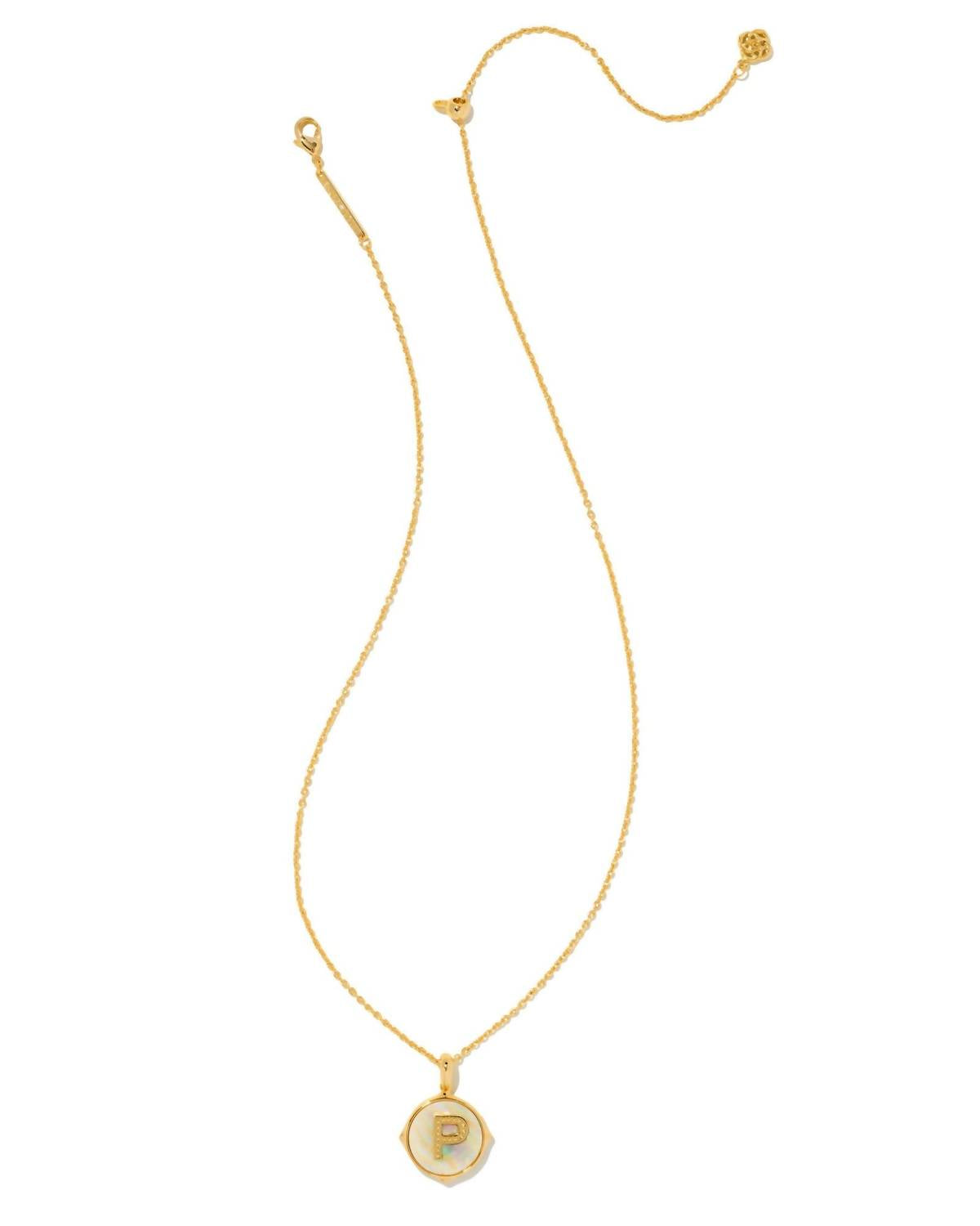 Kendra Scott - Women's Letter P Disc Pendant Necklace