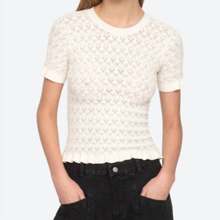 Sea - Rue Fine Knit Short Sleeve Sweater