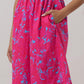 Sugarlips - Delina Floral Patte Tiered Midi Dress