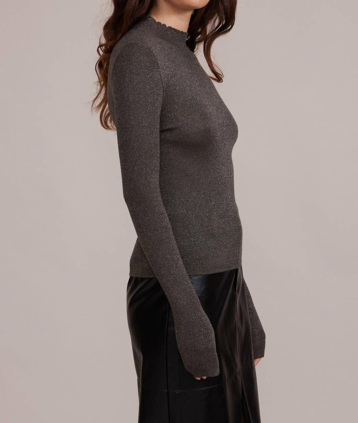 Lucy Paris - Susanna Mock Neck Top