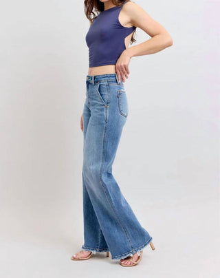 Judy Blue - Retro High Rise Wide Leg Jeans