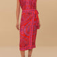 Farm Rio - Scarf Shoulder Pad Blouse