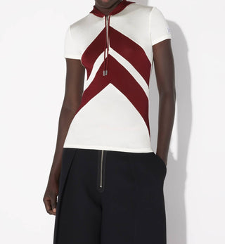 Jean Paul Gaultier - Viscose Baby Tee Shirt With Patch Detail And Hood